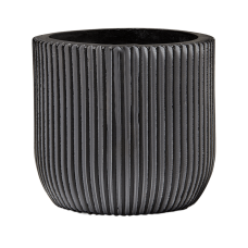 Capi Nature Groove Planter Ball Black