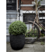 Кашпо пластиковое Capi Nature Rib NL Planter Ball Black