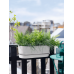 Кашпо пластиковое Greenville Easy Balcony White